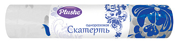 Скатерть однораз. Plushe ПВД (110*180), 5шт, Гжель /30/