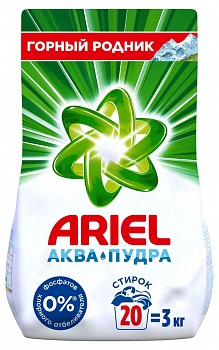 Стиральный порошок ARIEL автомат 3кг Горный родник /6/Проктер/
