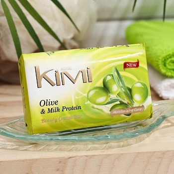 Мыло туалетное "Royal Kimi (Pure)" 175г Оливки и молочный протеин /6/48/