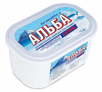 АЛЬБА АКТИВ универс. ср-во для стирки 1200г контейнер /6/ВХ