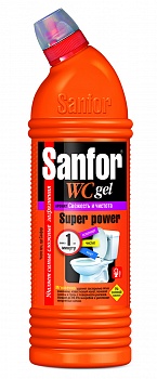 Санфор 1000мл WC гель Super power Свежесть и чистота/10/ступино/АКЦИЯ