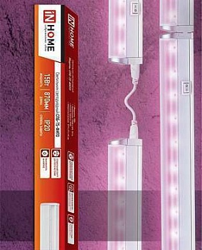ФИТО-светильник св/д  для растений линейный ASD/InHOME 15W розов. 22мкмоль/с 873*21*35