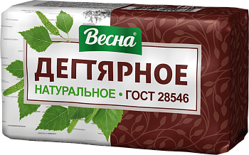 Весна мыло  140 гр. Народное ГОСТ ( Дегтярное) в пленке ППП/44/6119