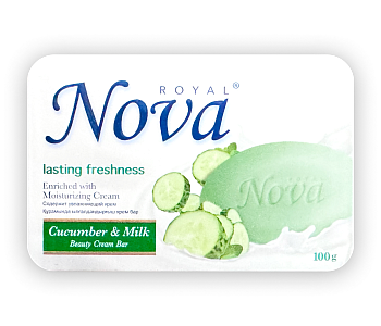 Мыло туалетное "Royal NOVA" 100г Огуречный заряд карт/п /6/48/