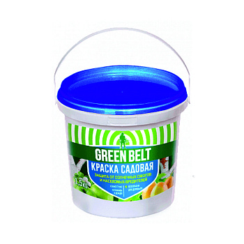 Краска (побелка) для деревьев 1,5кг GREEN BELT акриловая /12/Техноэкспорт