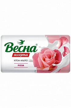 Весна мыло Ассорти  90г Роза /72/6207/