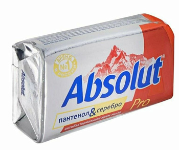 Весна мыло 90г ABSOLUT PRO серебро+пантенол /72/ 6204/