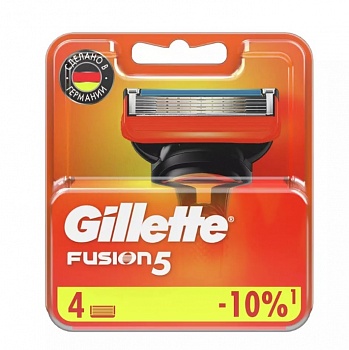 Кассеты Gillette Fusion 4шт /10/