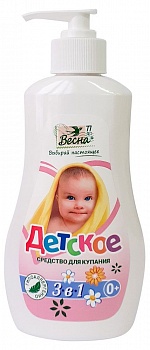 Весна Средство для купания Детское 3в1 280г /16/7105
