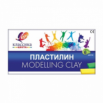 Пластилин  6цв 120г. Луч Классика в к/у /40/