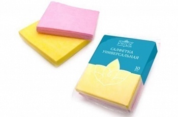 Прайд салфетка 10шт "Универсальная" вискозная 30*34 /20/СХ022