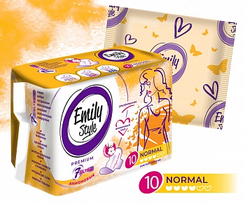 Прокладки гиг. Emily Style PREMIUM  Ультра NORMAL 10шт /36/Арвитекс