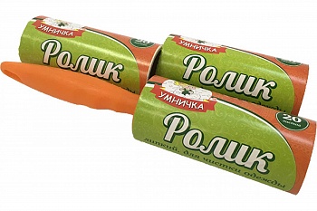 Ролик для одежды липкий "Умничка" + 2 зап. блока НАБОР /48/