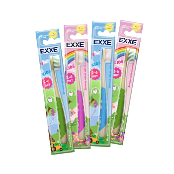 Зубная щётка  Детская EXXE 2-6 лет мягкая /12/