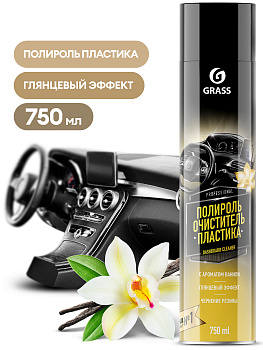 Полироль-очиститель пластика Dashboard Cleaner, Ваниль 750мл аэрозоль /12/120107-4