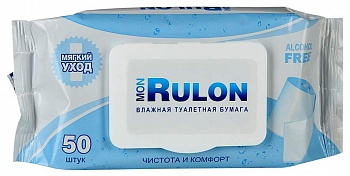 Влажная туалетная бумага Mon Rulon №50 /28/