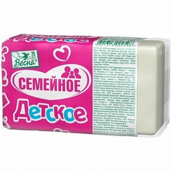 Весна Детское  мыло 140 г Семейное (Нейтральное) /44/1714