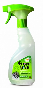 GREEN LOVE Спрей очиститель для ванной и душа 500мл/12/