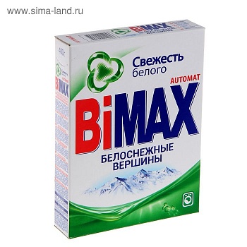 Стиральный порошок Бимакс Автомат 0,4 кг Белоснежные Вершины т/у  /24/