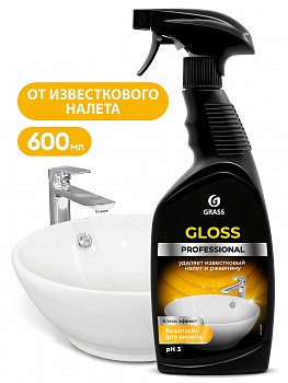 GLOSS Professional Чистящее средство для сан. узлов 600мл с триггером /8/GRASS/