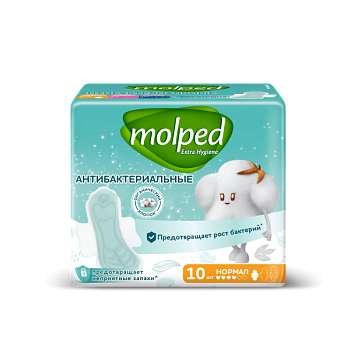 Прокладки гиг. MOLPED PURE&SOFT нормал (10шт) /16/Хаят