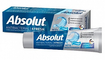 ABSOLUT Зубная паста  Antibacterial  4FRESH, 110 г /48/8075