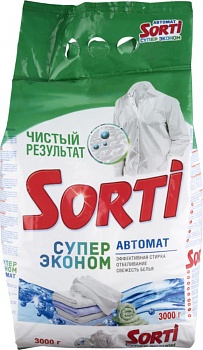 Стиральный порошок Сорти автомат 3 кг Суперэконом /4/