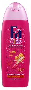 FA KIDS Гель для душа 250мл Русалочка /10/для девоч.