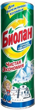 Чистящий порошок Биолан 400г Горная свежесть /24/