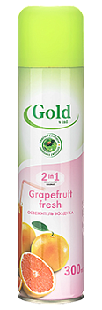 Освежитель воздуха GOLD WIND 300мл Grapefruit fresh (Грейпфрут) /12/Сибиар