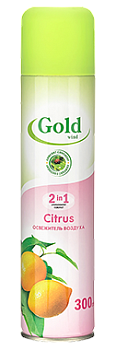 Освежитель воздуха GOLD WIND 300мл Citrus (Цитрус) /12 /Сибиар