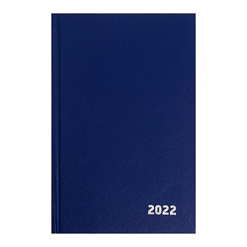 Ежедневник 2022 А5 Альт 168л 145*206 бумвинил, синий, лин., тв. обл. /18/