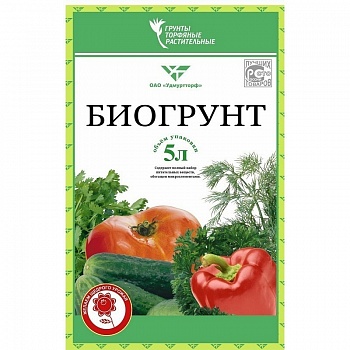 Грунт Удмуртторф Биогрунт  5л Универсальный для рассады /7/