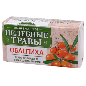 Туал. мыло Целебные травы 160г Облепиха бум /72/