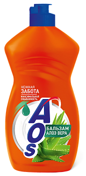 AOS Средство для посуды 450г Бальзам Алоэ вера /20/Нэфис косметик