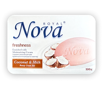 Мыло туалетное "Royal NOVA" 100г Кокосовый рай в карт/п /6/48/