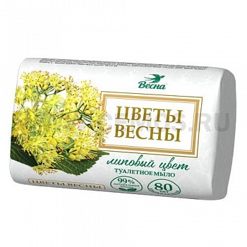 Весна мыло 90г "Цветы весны"  Липовый цвет /72/6257