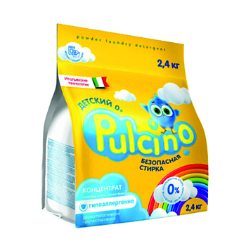 Стир. порошок Pulcino 2,4кг автомат для Детского 0+ кар/п (1753) /6/