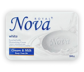 Мыло туалетное "Royal NOVA" 100г Молочное наслаждение карт/п /6/48/