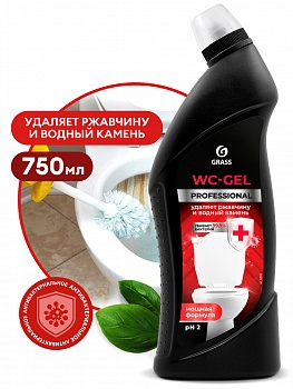 WC-GEL PROFESSIONAL Средство для чистки сантехники 750 мл /12/GRASS/